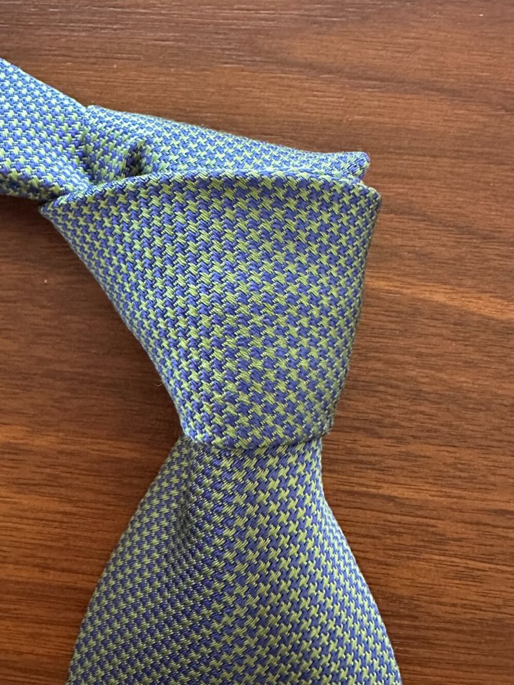 Thomas Pink Blue Green Woven Silk Tie